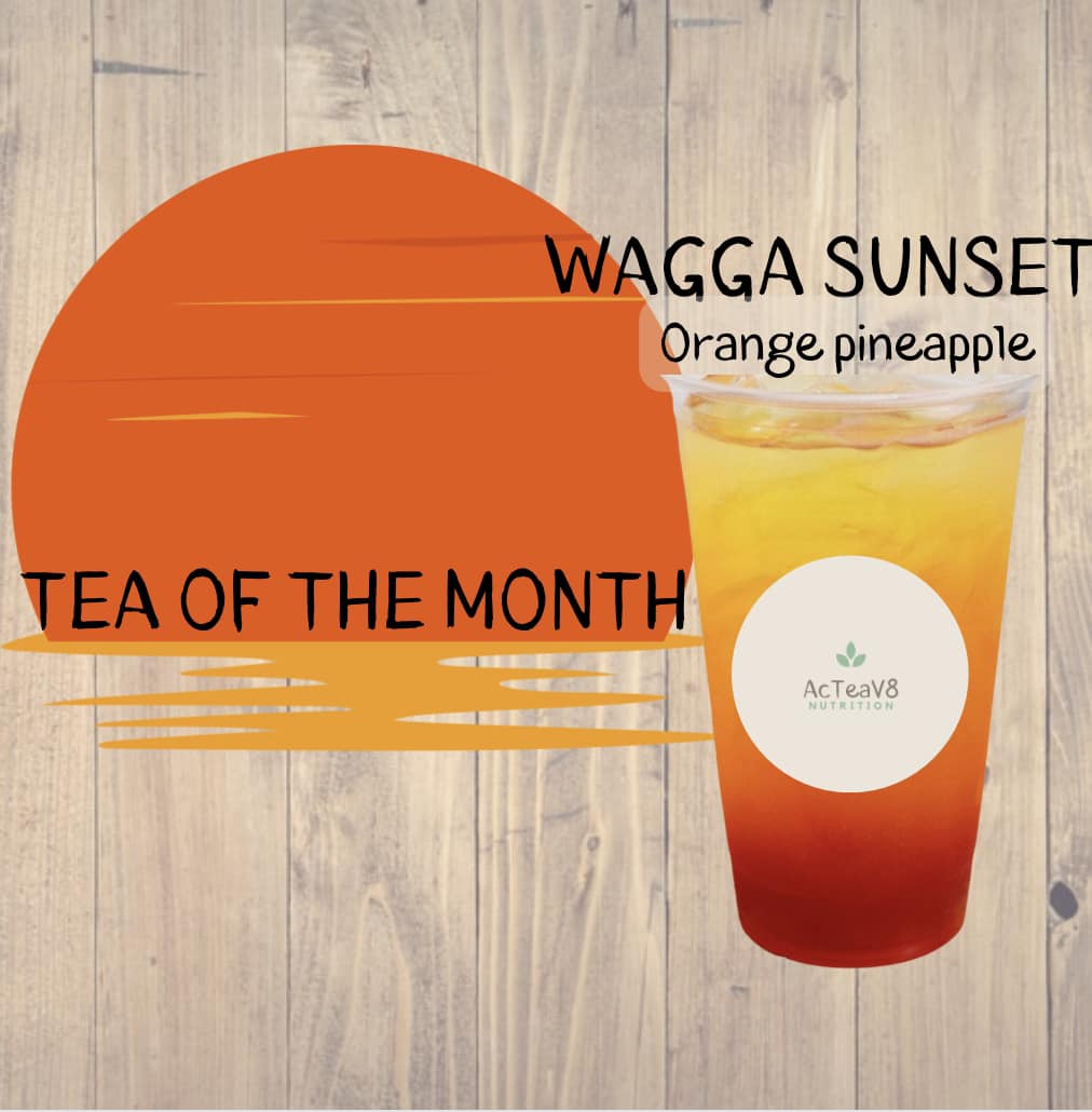 A poster for 'TEA OF THE MONTH'