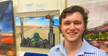 Harold is turning the view from his tractor into award-winning art
