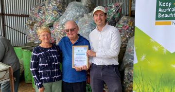 Jerilderie Men's Shed's 100,000-bottle recycling scheme wins major award