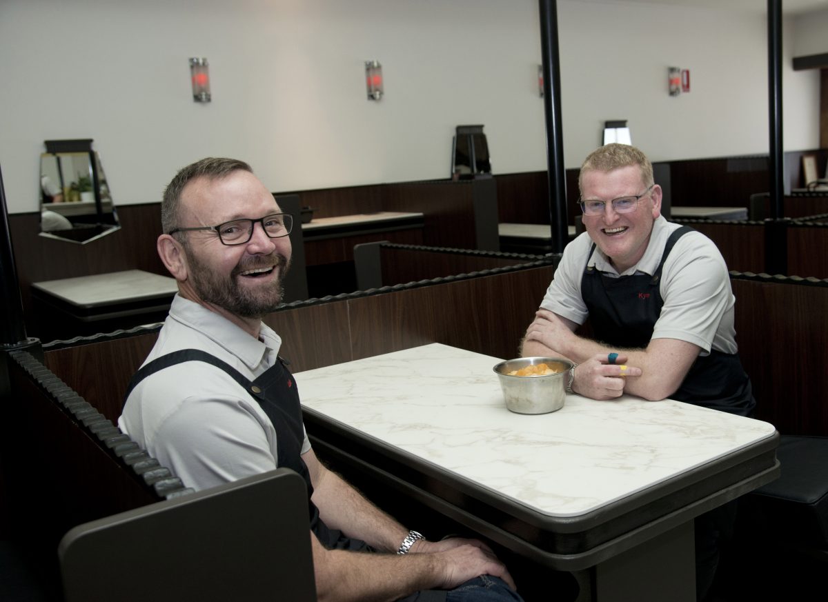 Niagara Cafe owners Luke Walton and Kym Fraser.