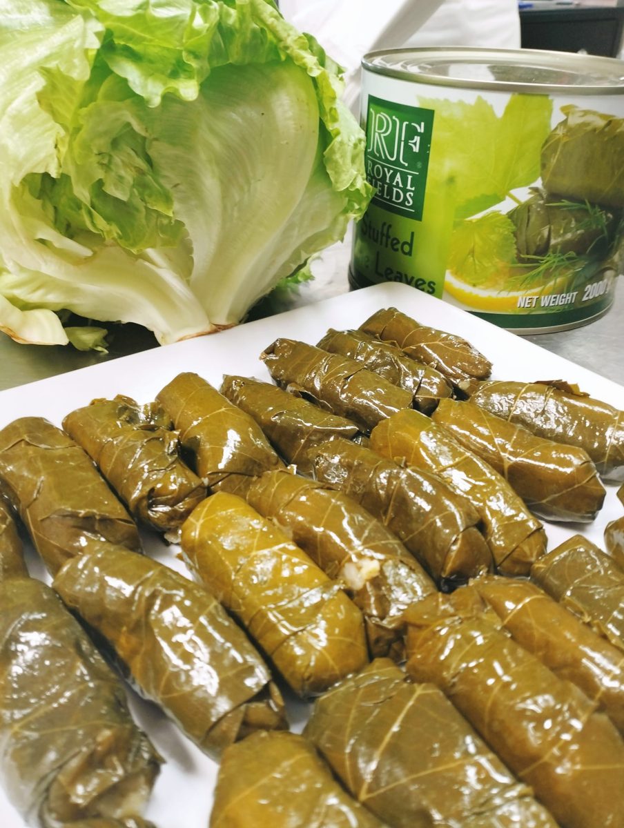 Rows of dolma 