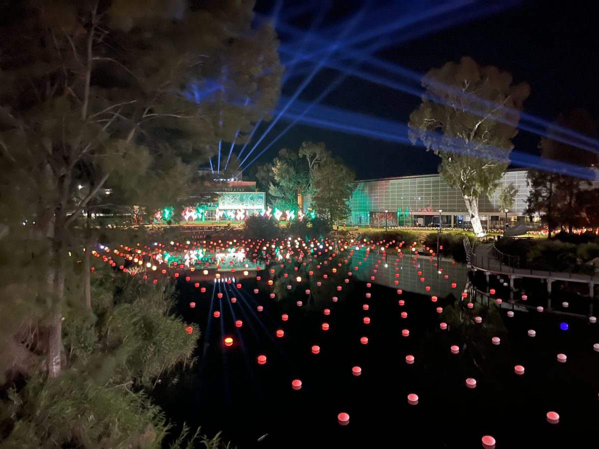 lights show at festival