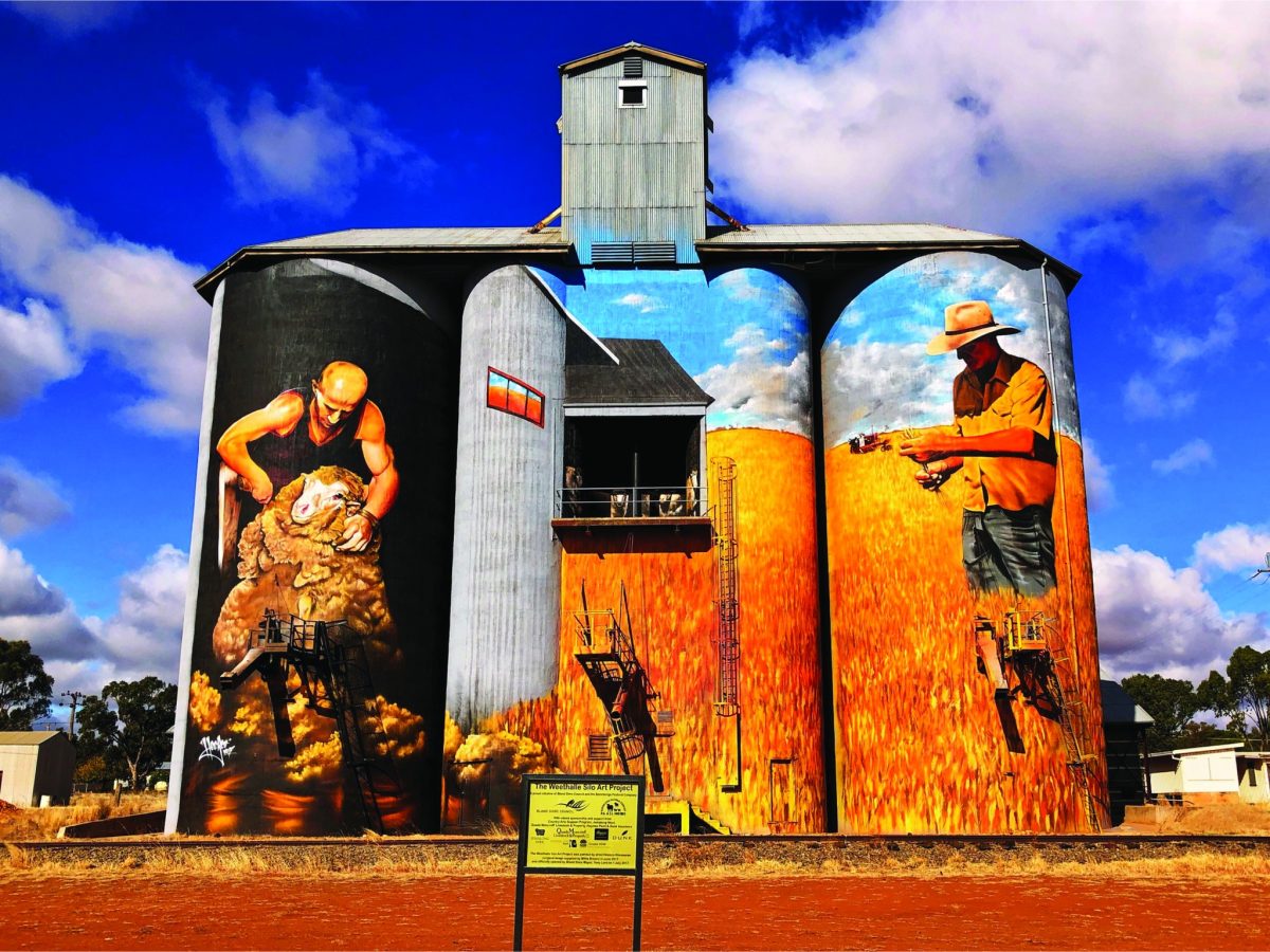silo art in Weethalle