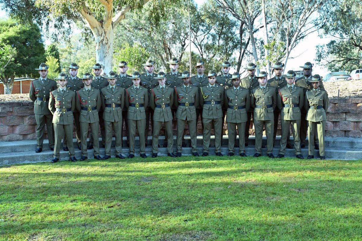 graduating soldiers