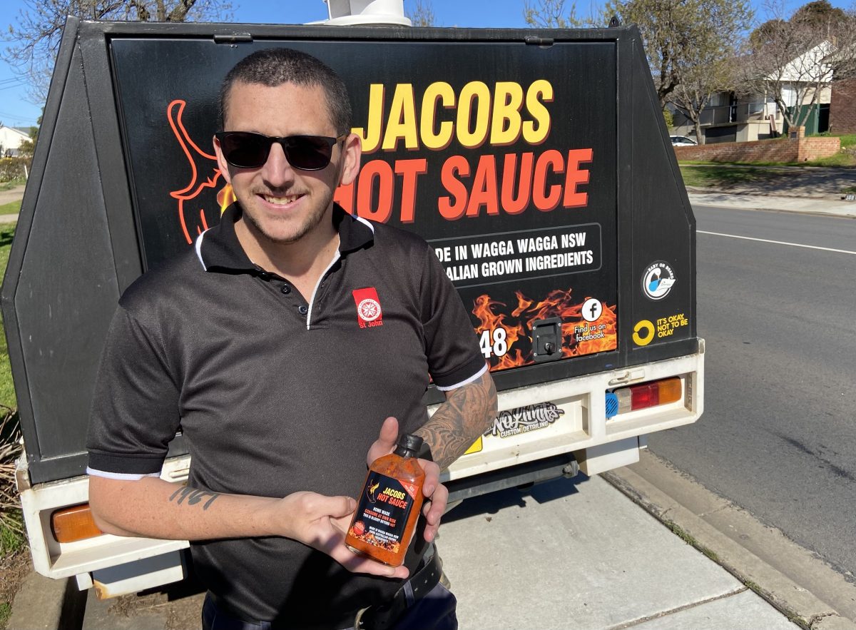 Jacob Chappel is selling his hot sauce to the world
