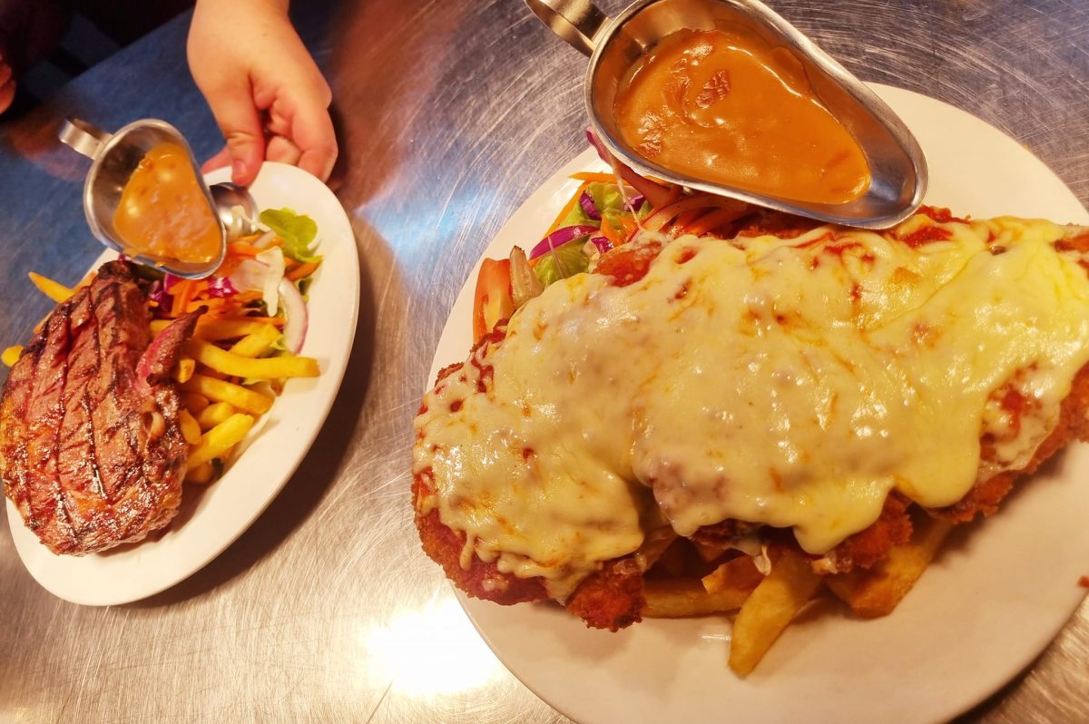 The Kooringal Hotel's parmi is unmatched in terms of size