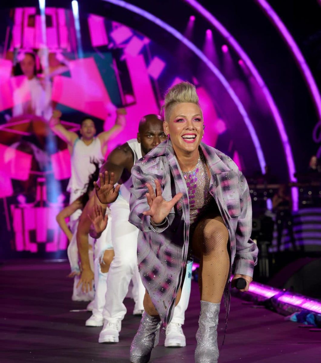 Pink on stage 