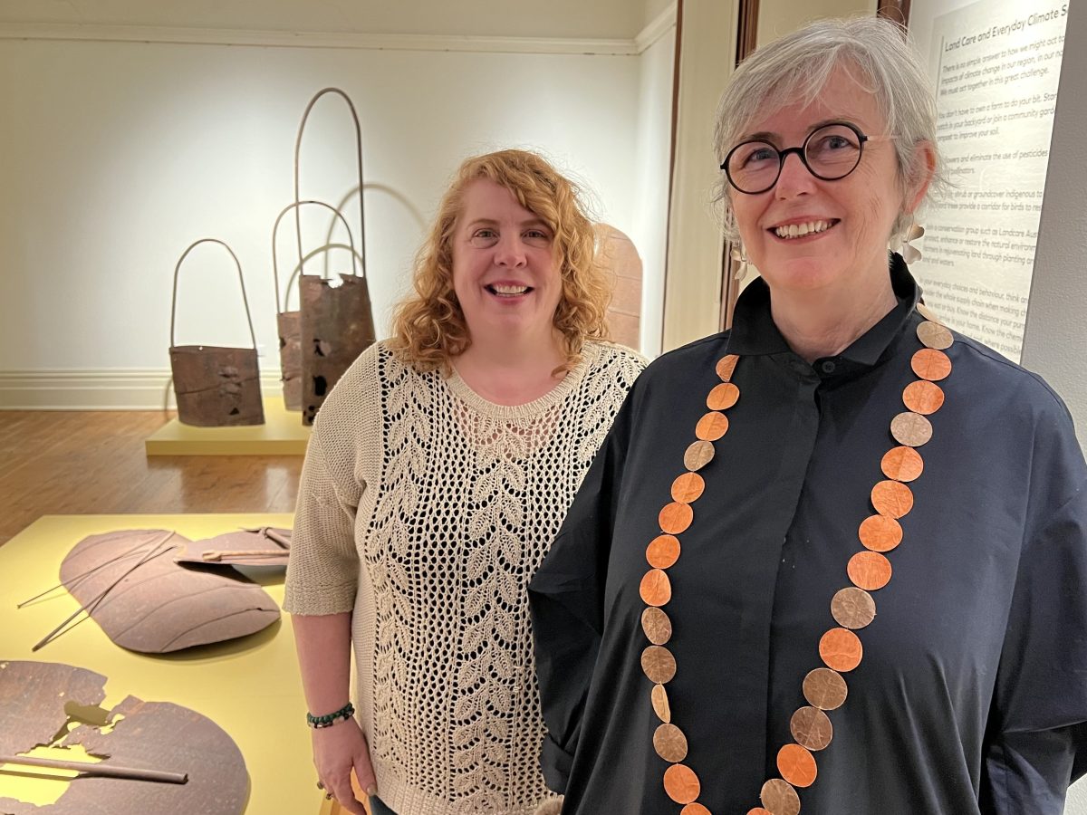 MoR Curator Michelle Maddison and Wagga Art Gallery Director, Dr Lee-Anne Hall.