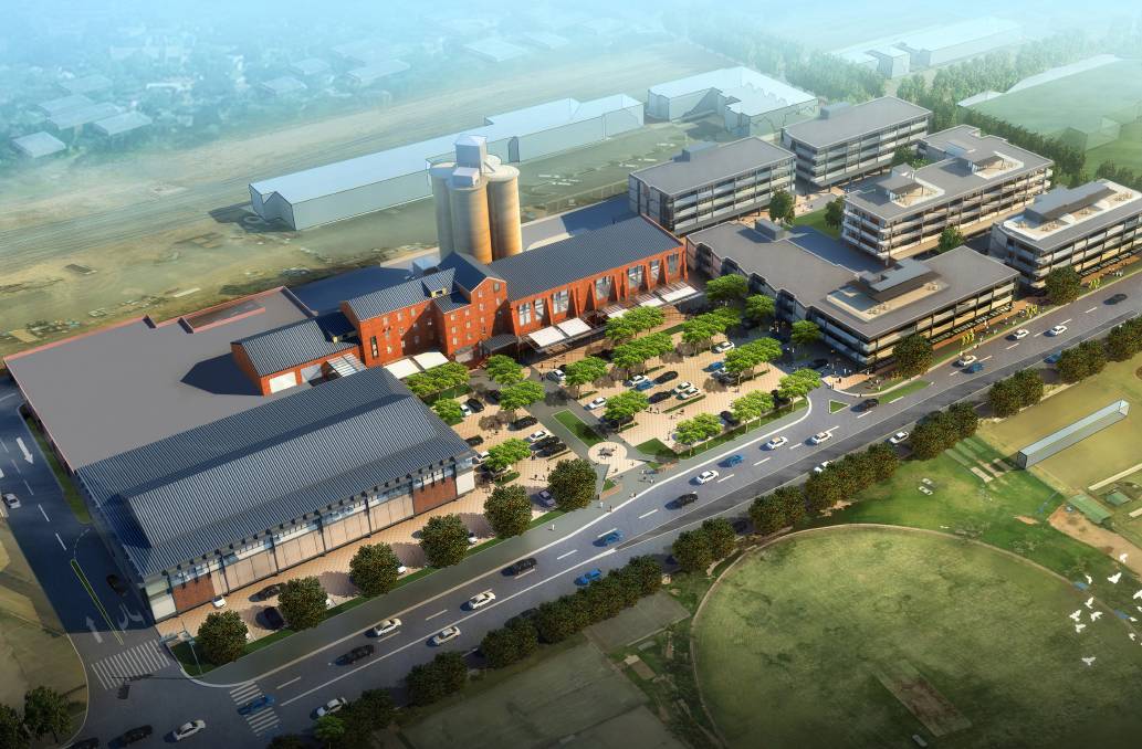 An early rendering of the Mill redevelopment.