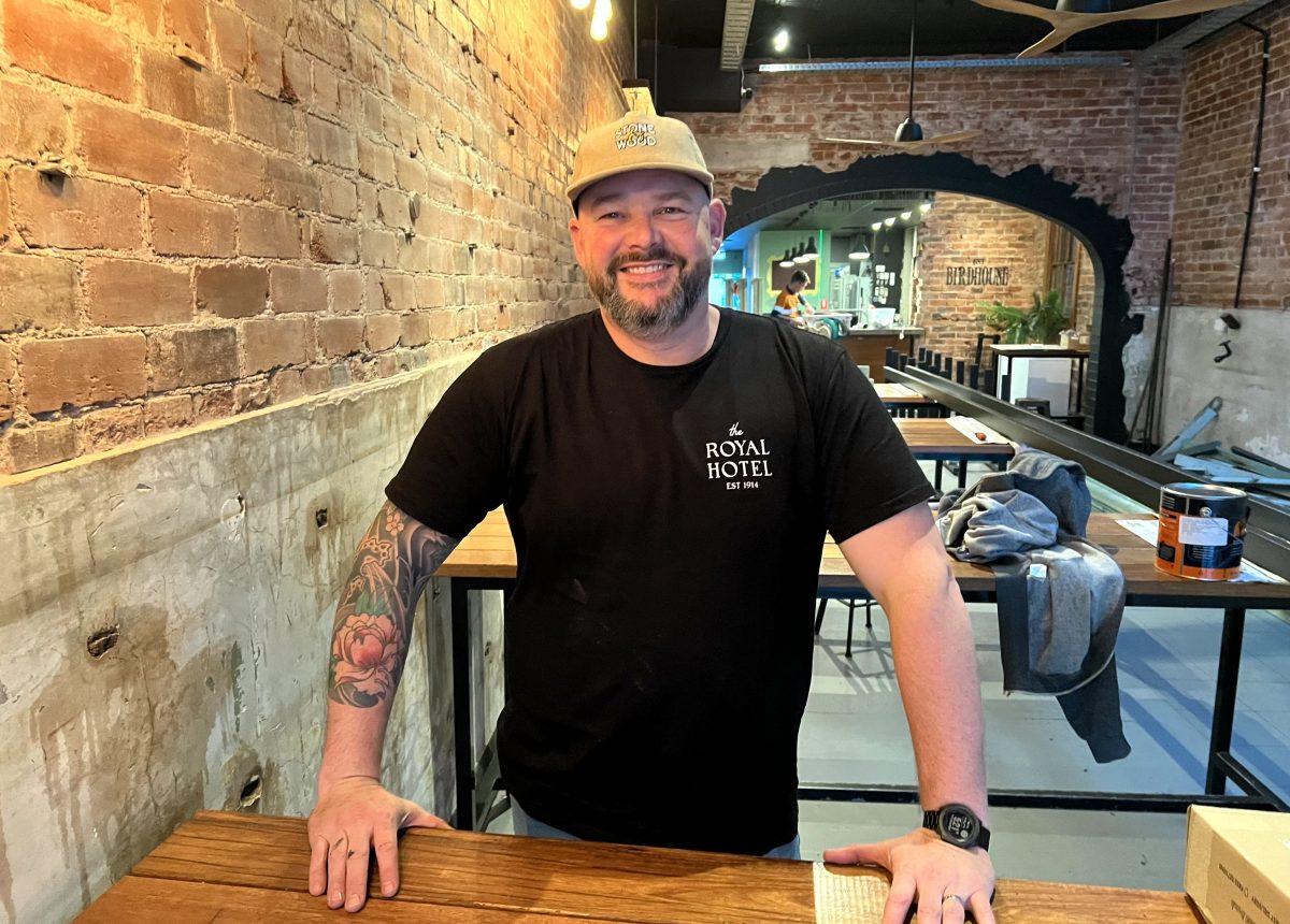 Birdy Bar owner Chris Hawes is already into the renovations on the Baylis Street venue