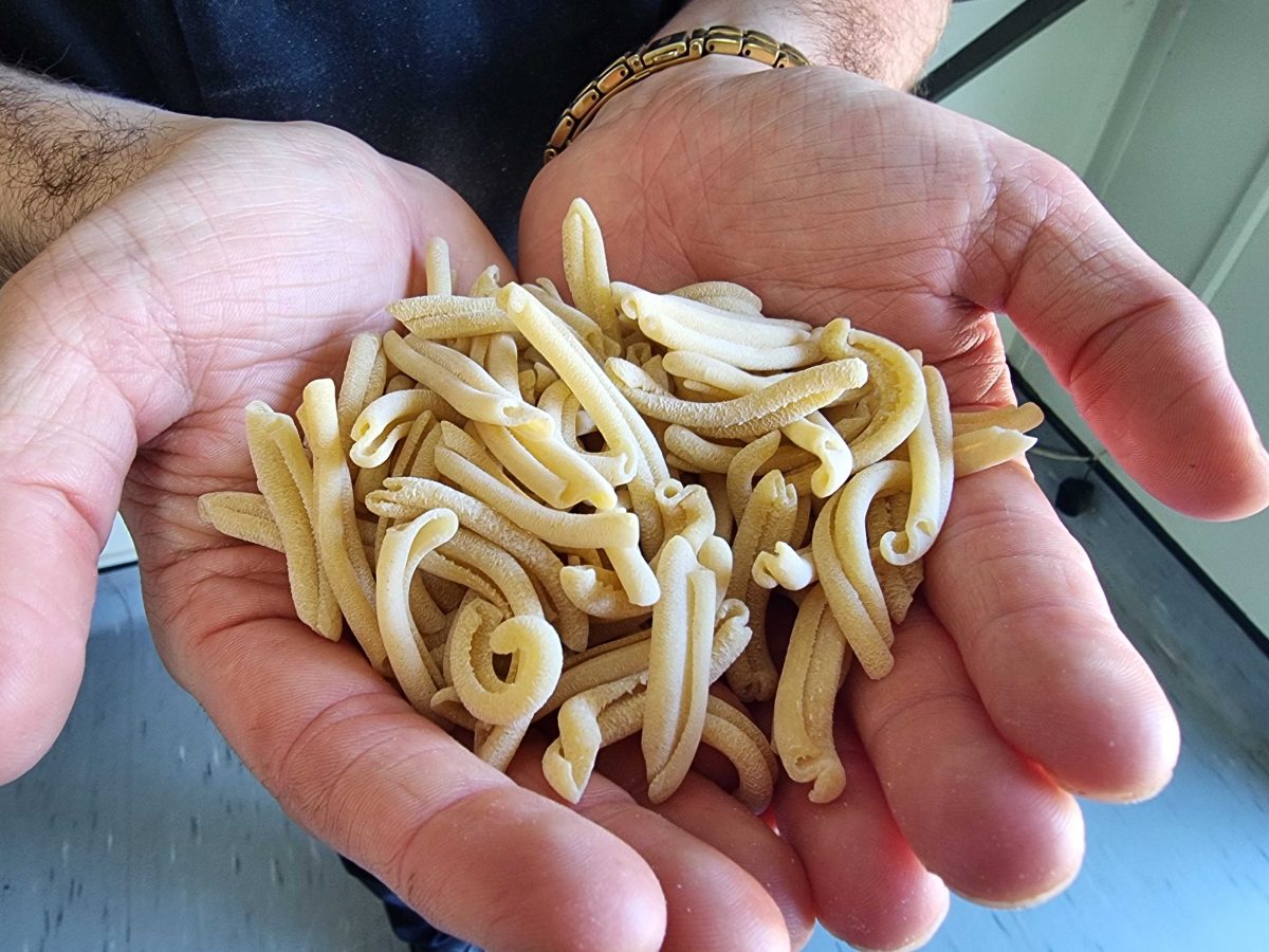Pota Pasta currently sells caserecce, a short, twisted pasta.