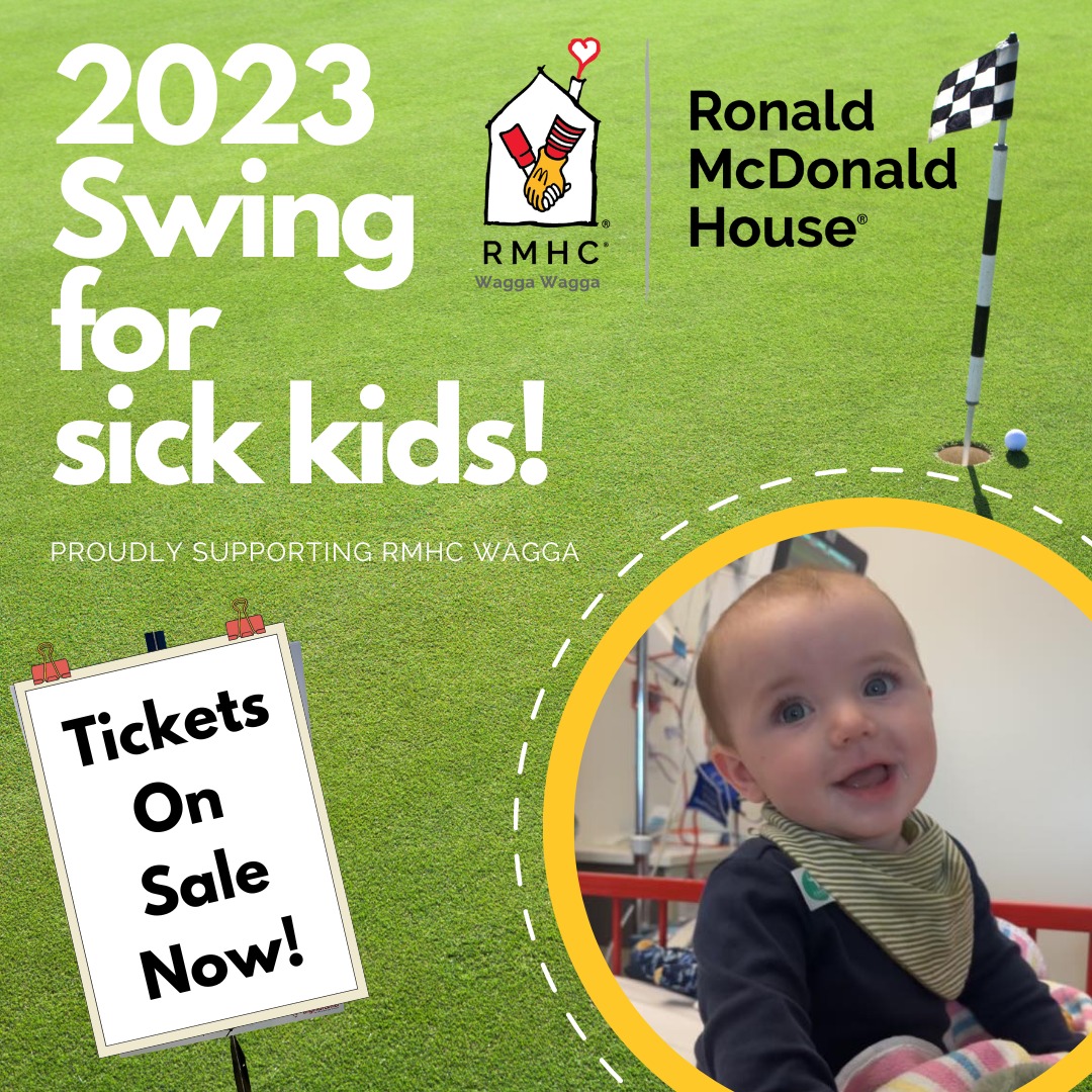 Ronald McDonald House Wagga still has positions available for its charity golf day this Friday. Photo: Ronald McDonald House.