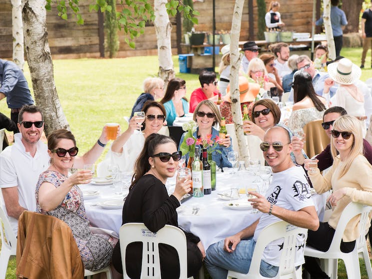 The famous Picolo Family Farm dinner has attracted families from across the region. Photo: What's On Griffith