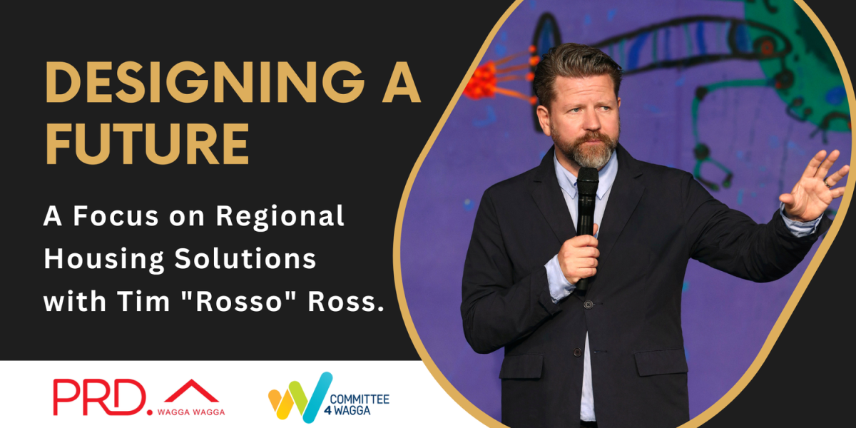 Designing a Future: A Focus on Regional Housing Solutions will feature comedian and television personality Tim 'Rosso' Ross. 