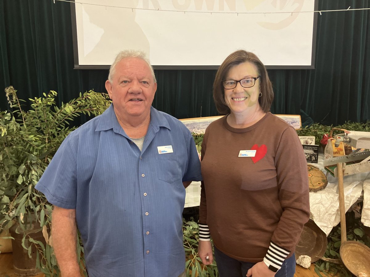 Keith Wood, Gundagai LHAC Chair and Margaret King, Griffith LHAC Chair