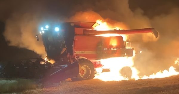 'It all happens pretty quick': A fiery reminder of the risks of hot headers this harvest