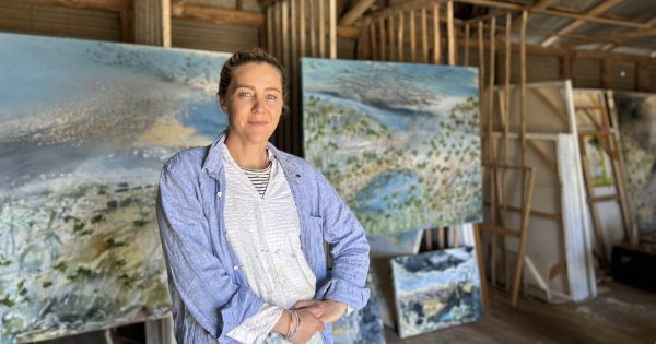 Artist Julia Roche is at one with the wilderness when working outdoors