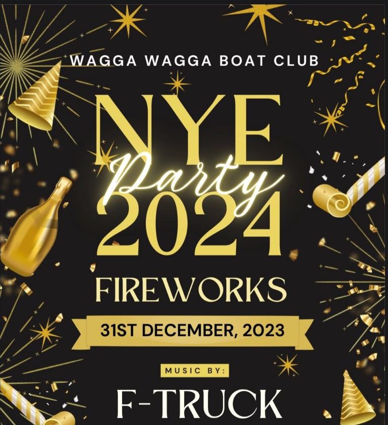Wagga Wagga Boat Club NYE party poster