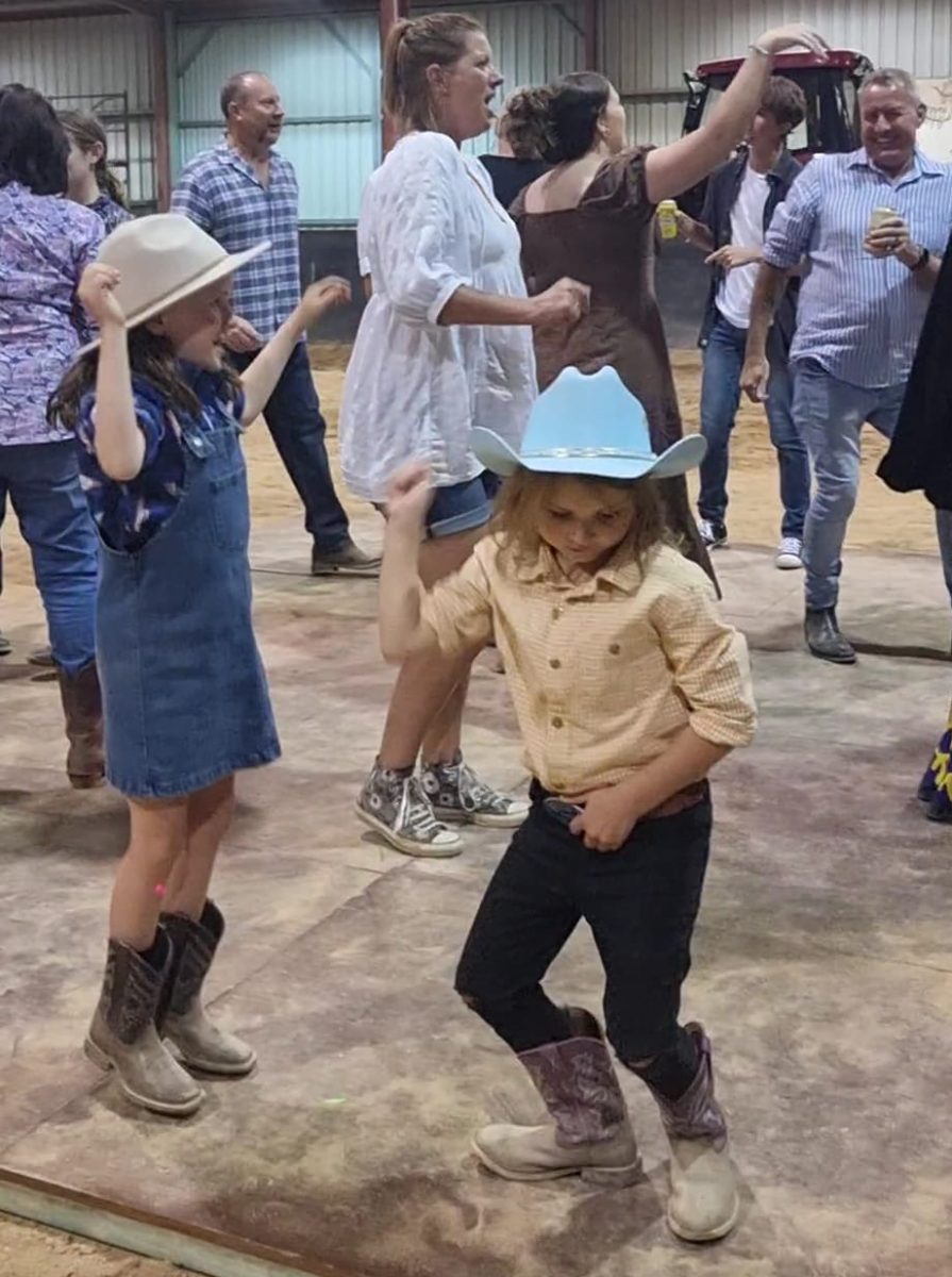 Getting down country style is par for the course at the hoedown.