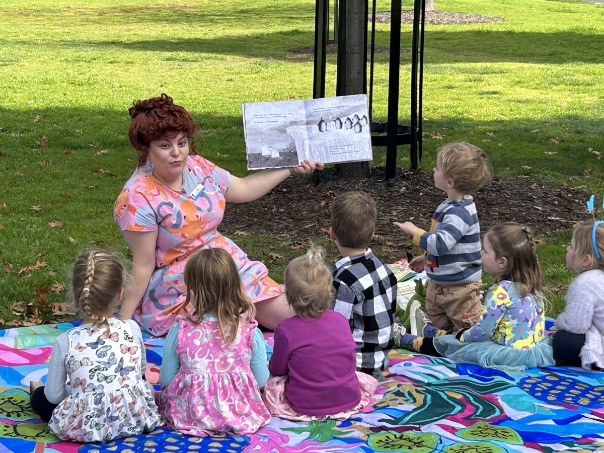 Story time at the Botanic Gardens