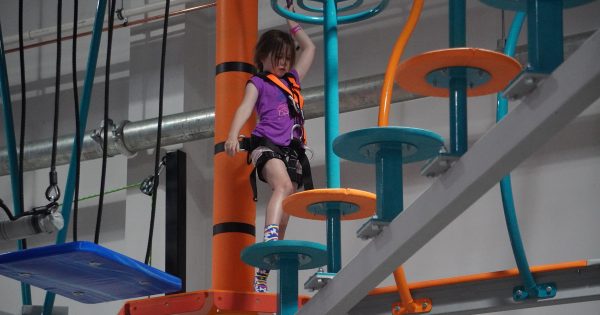 Families line up and strap in for Wagga's newest entertainment centre