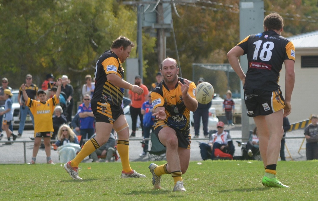 Mark Elphick in action for the Tigers at Anzac Park.