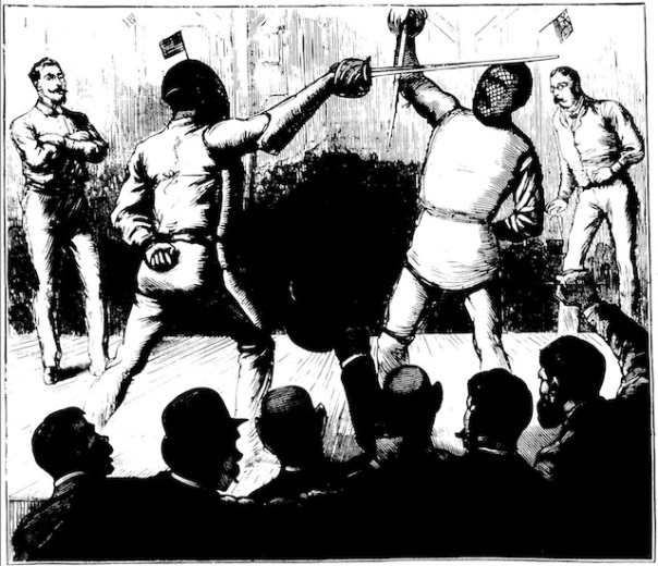 Captain Duncan C. Ross fights another British officer in the United States in 1884.