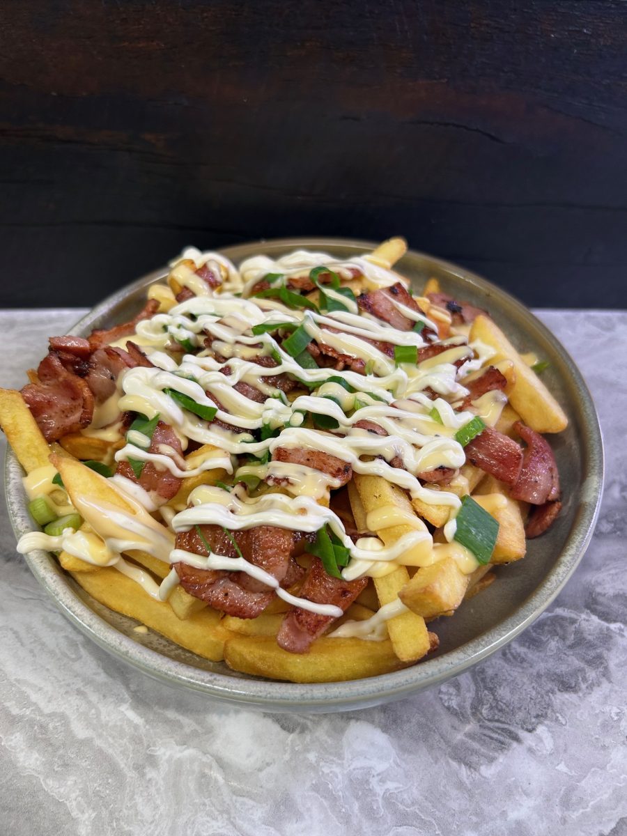 Rachel says the loaded fries are popular with her customers.