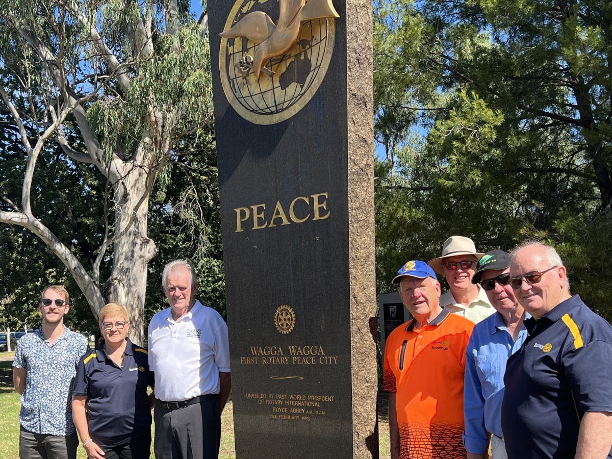 The Rotary Club of Wagga Wagga's annual Peace Day Ceremony will be held at the Victory Memorial Park.