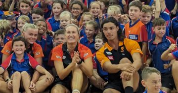 Riverina netball and footy fans given a Giant treat as stars come to town