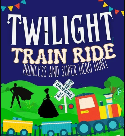 kids' train ride poster