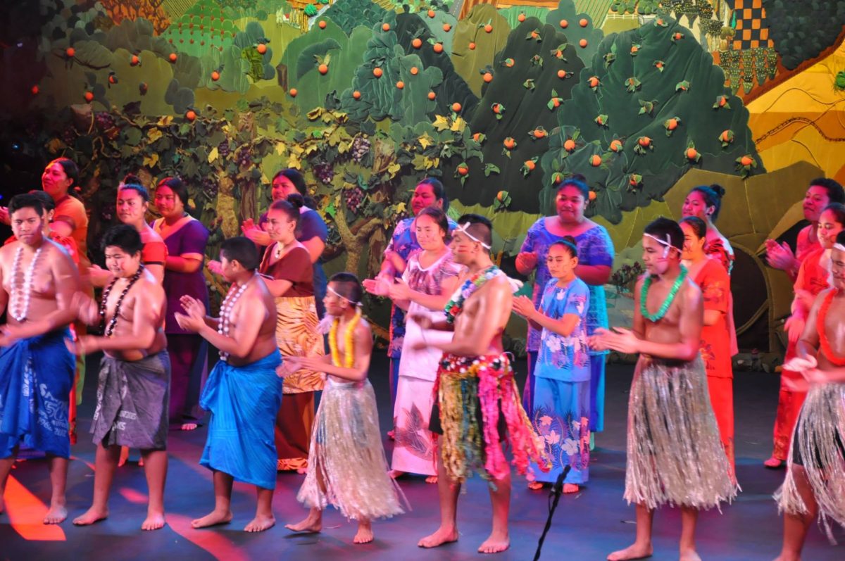 Pacific Islander dance group