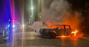 Police appeal for information about cars engulfed in fire on Griffith’s ‘Prod Straight’