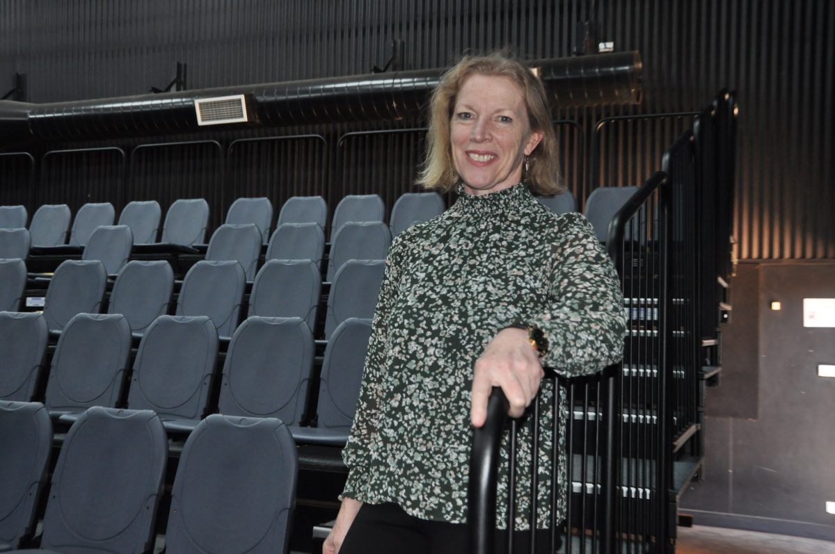 Dr Penny Ludicke in empty theatre