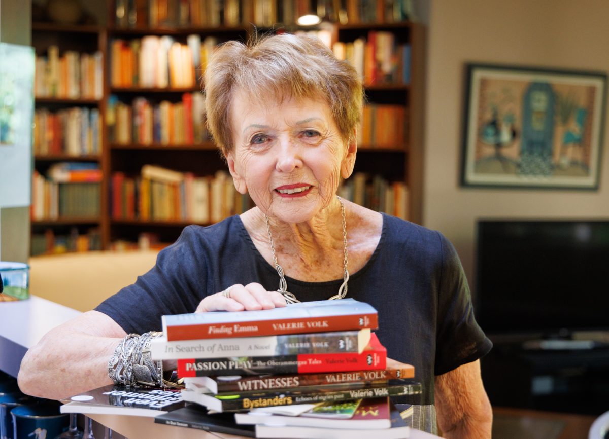 Author Valerie Volk pictured in her Adelaide home.
