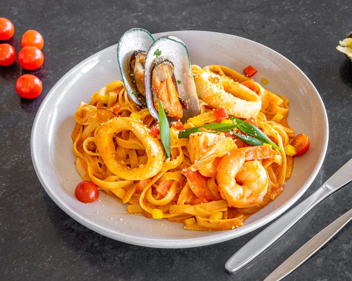 Region Riverina tried the seafood pasta and loved it.