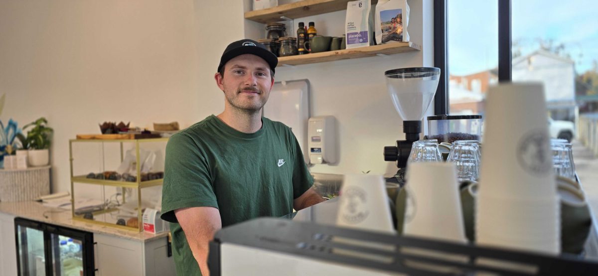 Makers Coffee House owner and barista Jesse Rendell.