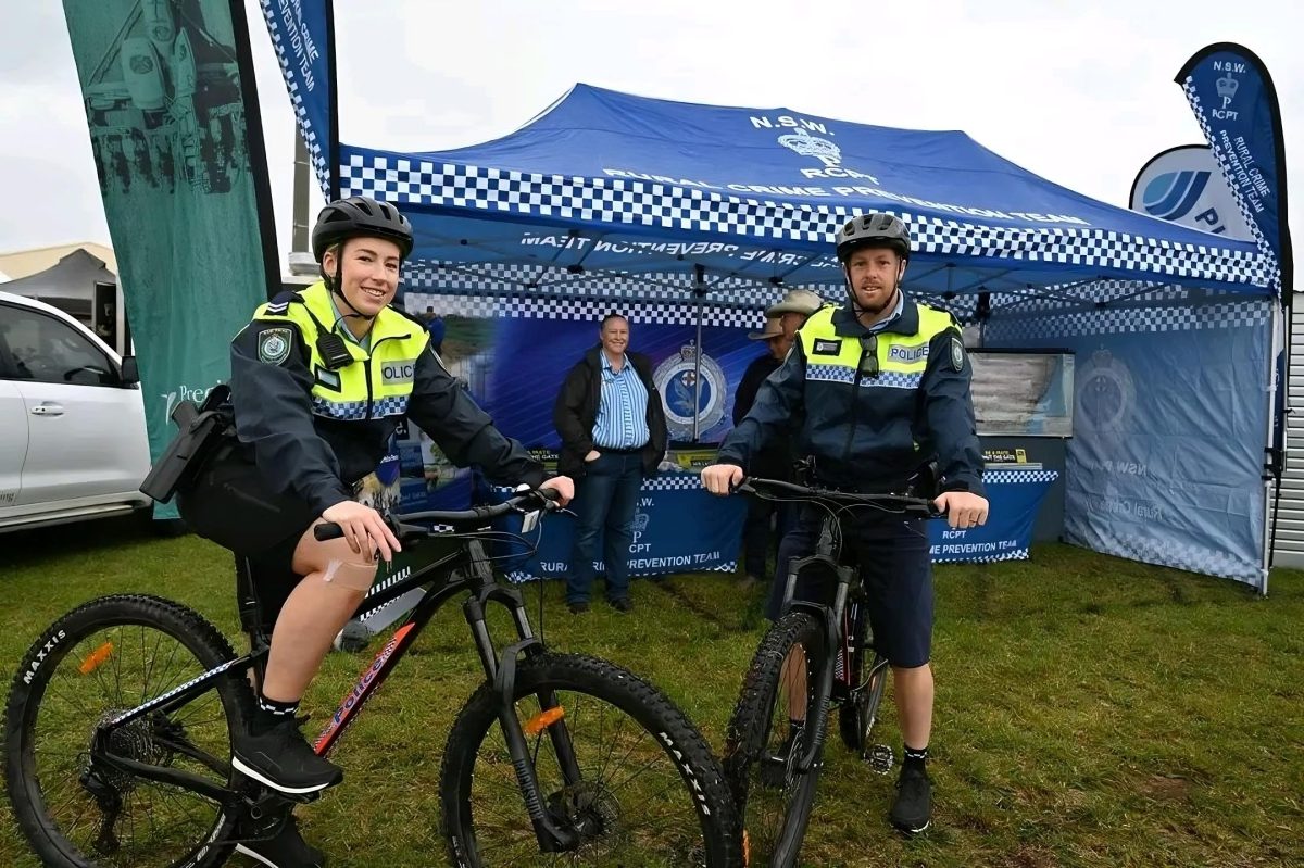 Griffith police on bikes