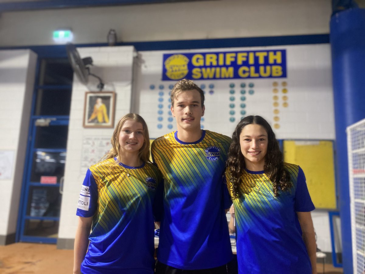 Three Griffith swimmers