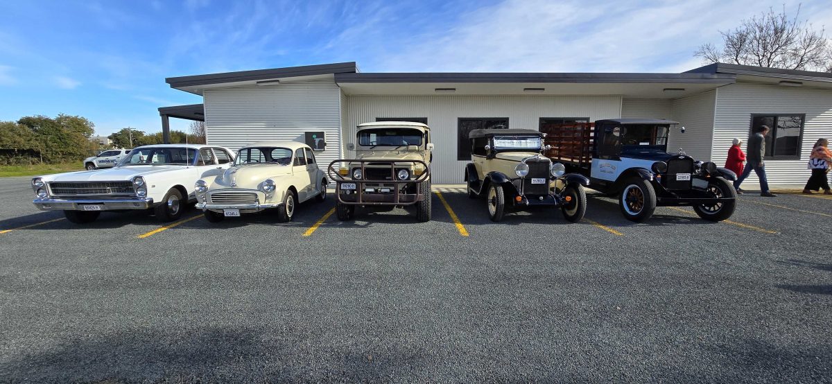 Members of the motor club also displayed several cars and motorbikes on-site during the event