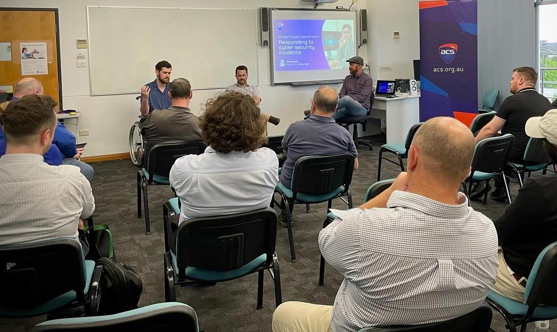 An ACS Fireside Chat in Albury last year examined the Challenges of Cyber Security. 