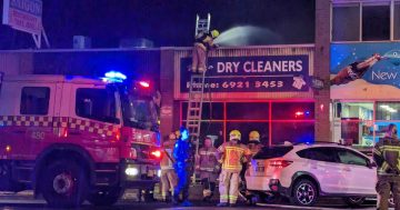 Wagga Dry Cleaners engulfed in flames overnight