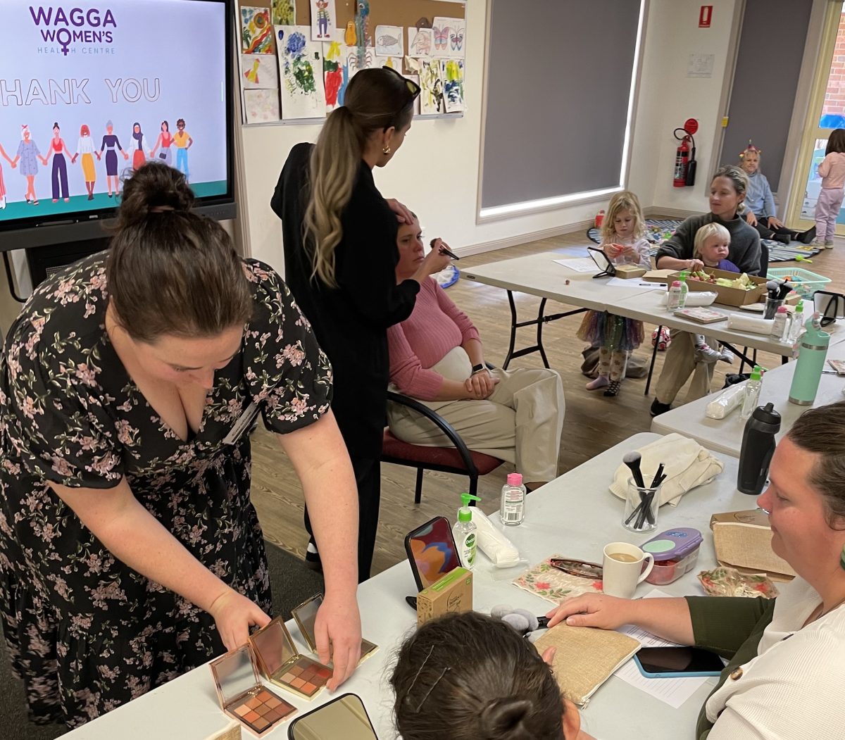 The team from the Wagga Women's Health Centre hosted a self-care workshop.