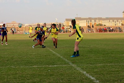 Australia v France at the 2018 World University Rugby 7’s Championship final in Namibia. 