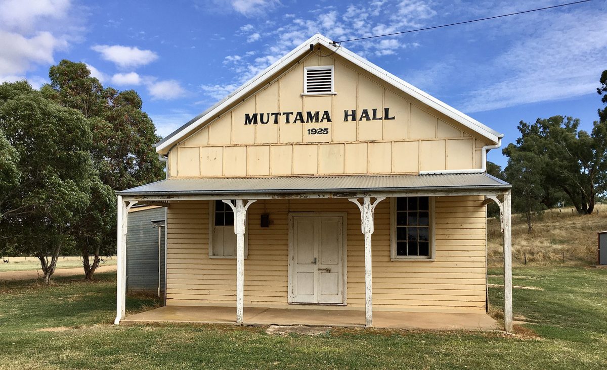 The memorial hall it the heart of Muttama is one of the lucky recipients of funding from the NSW Government. 