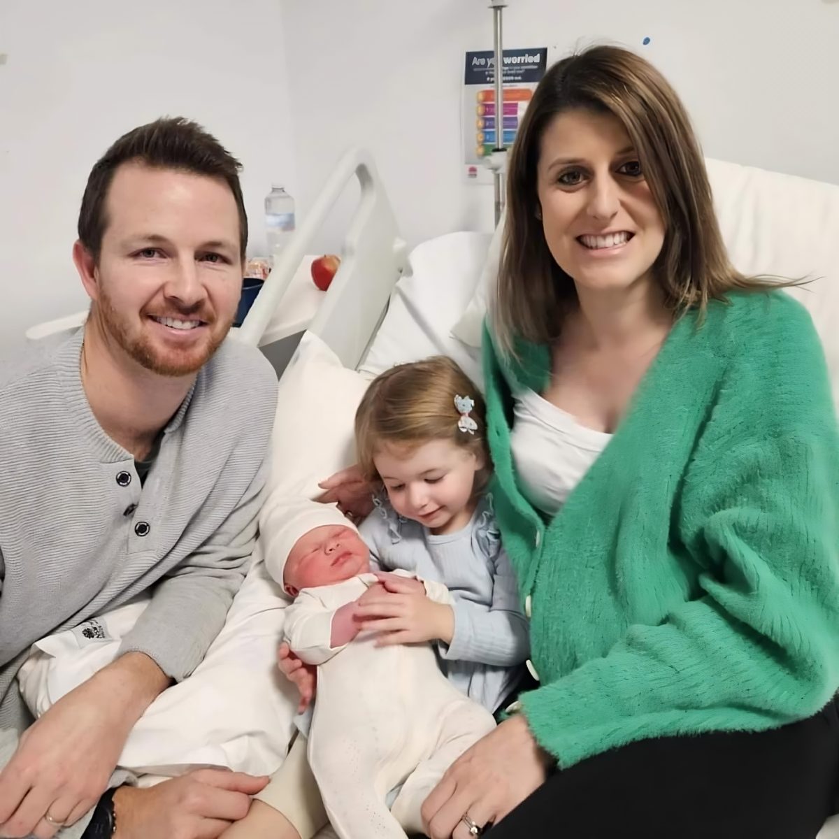 family with a newborn baby