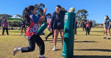 Schools gather for Canberra Raiders visit ahead of first ever trial match