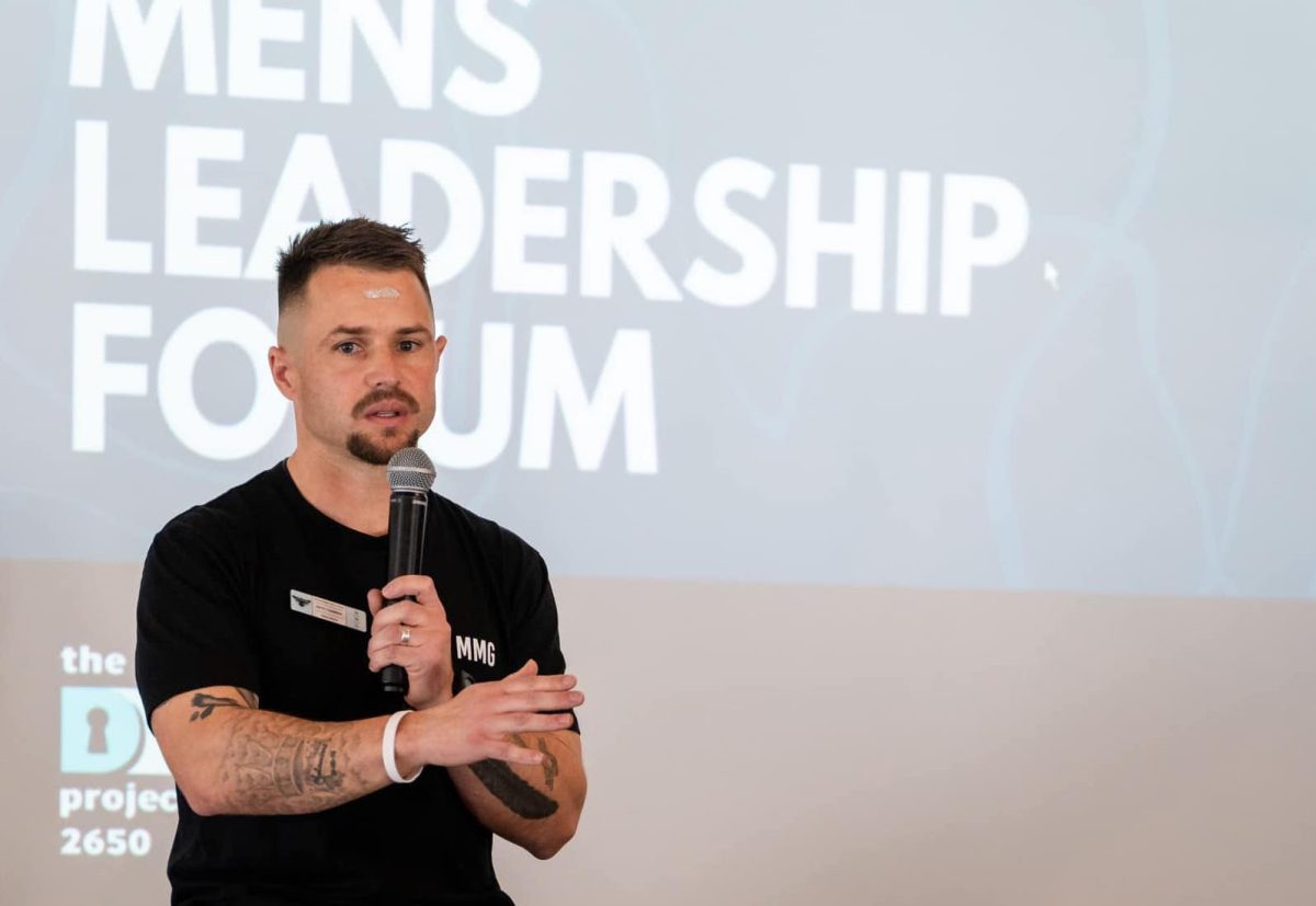 Rhys Cummins is the founder of the Murrumbidgee Men’s Group and spoke at the recent Men's Leadership Forum in Wagga.