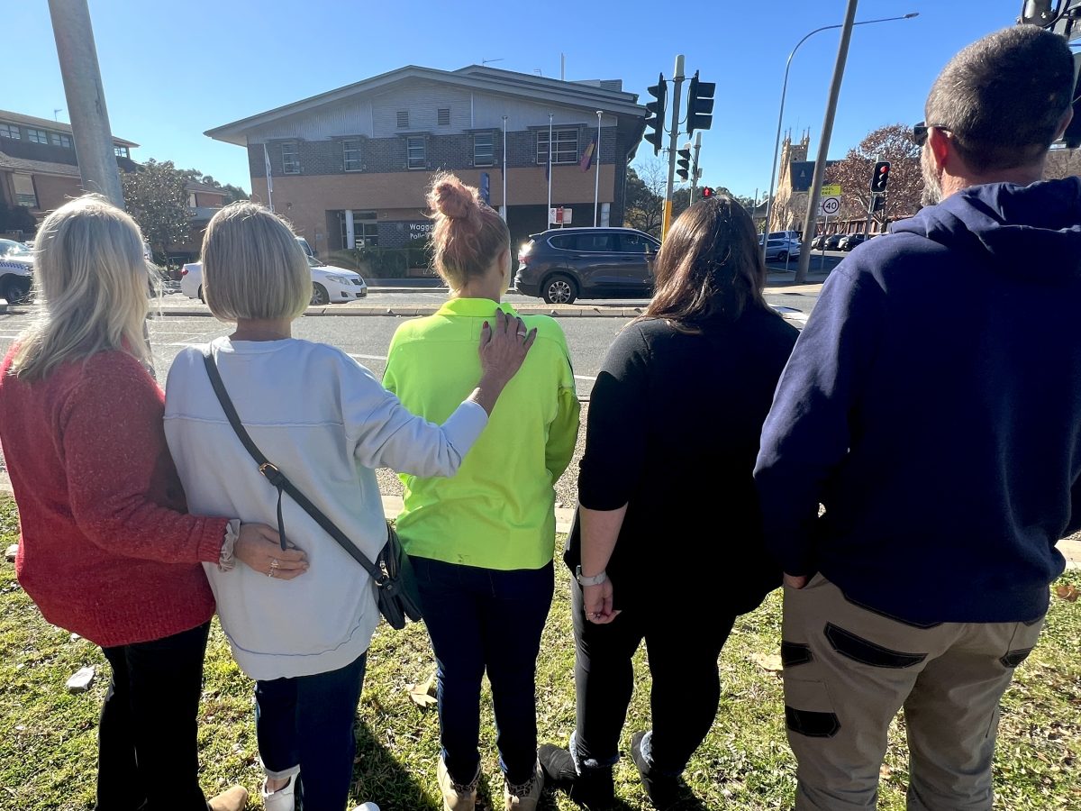 people on the footpath