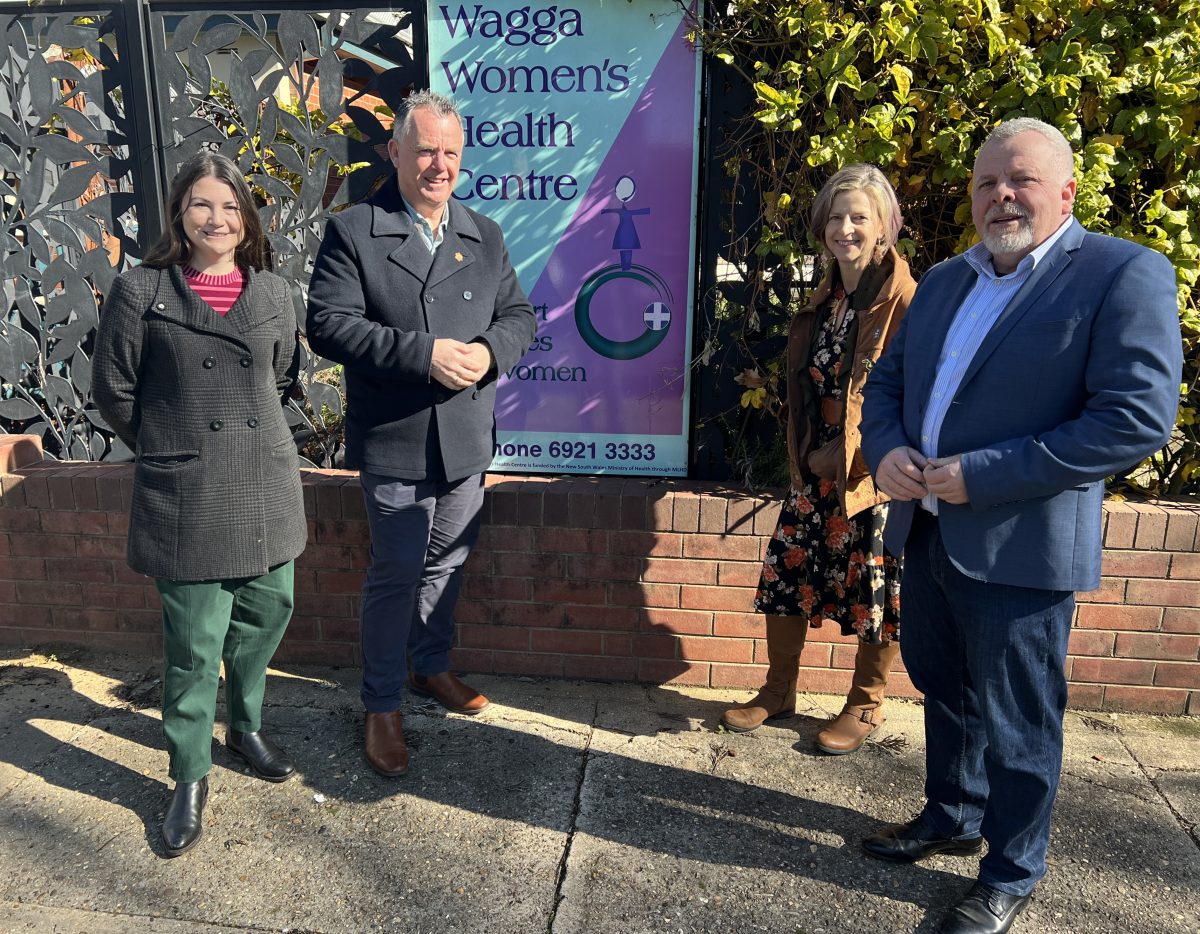 WWHC director Johanna Elms, Wagga Mayor Dallas Tout, WWHC president Vickie Birkinshaw and Councillor Richard Foley.